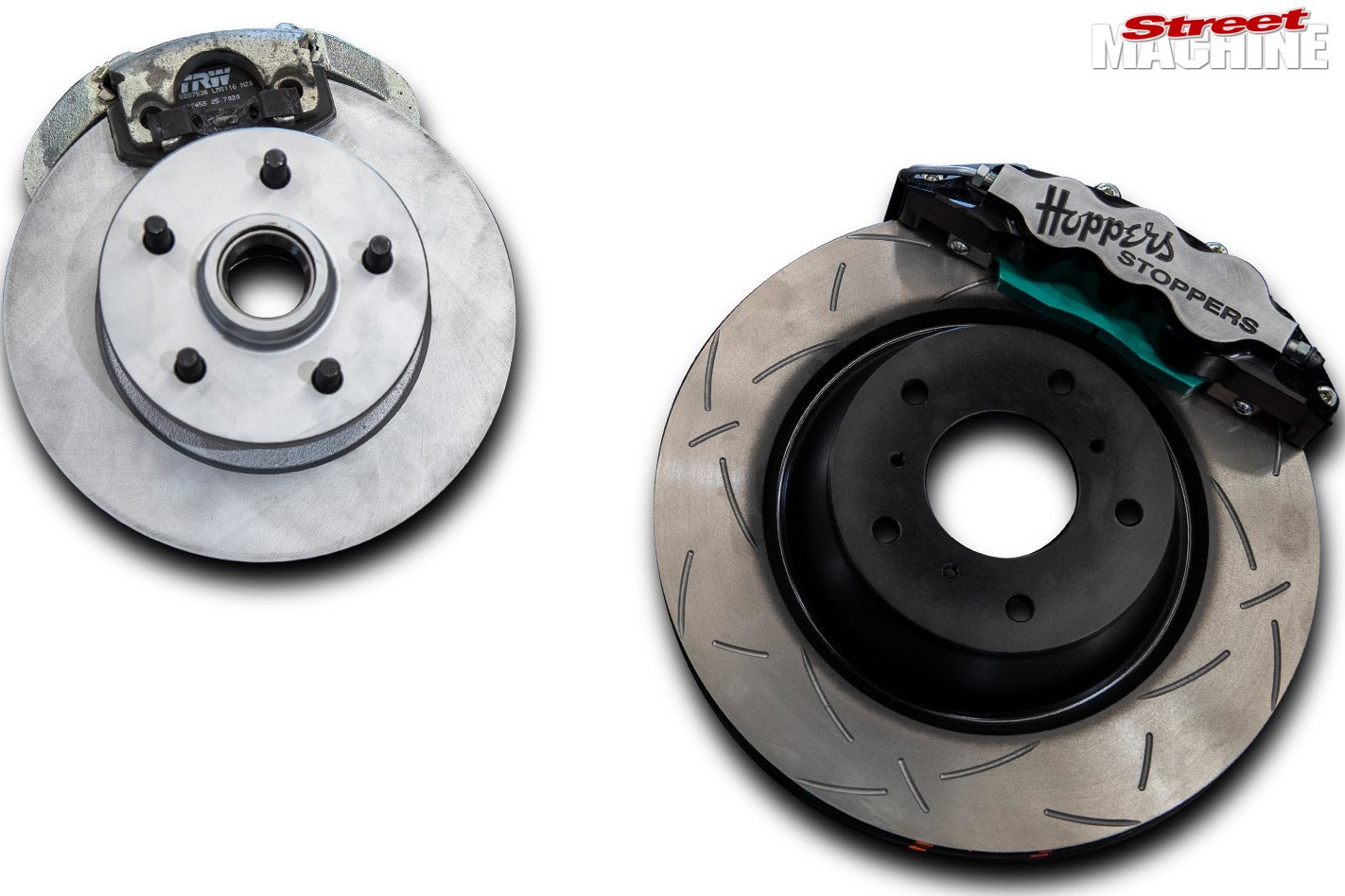 Street Machine "Fitting Hoppers Stoppers' Brake Kit To A Holden LX
